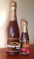 Botella de chocolate personalizada 