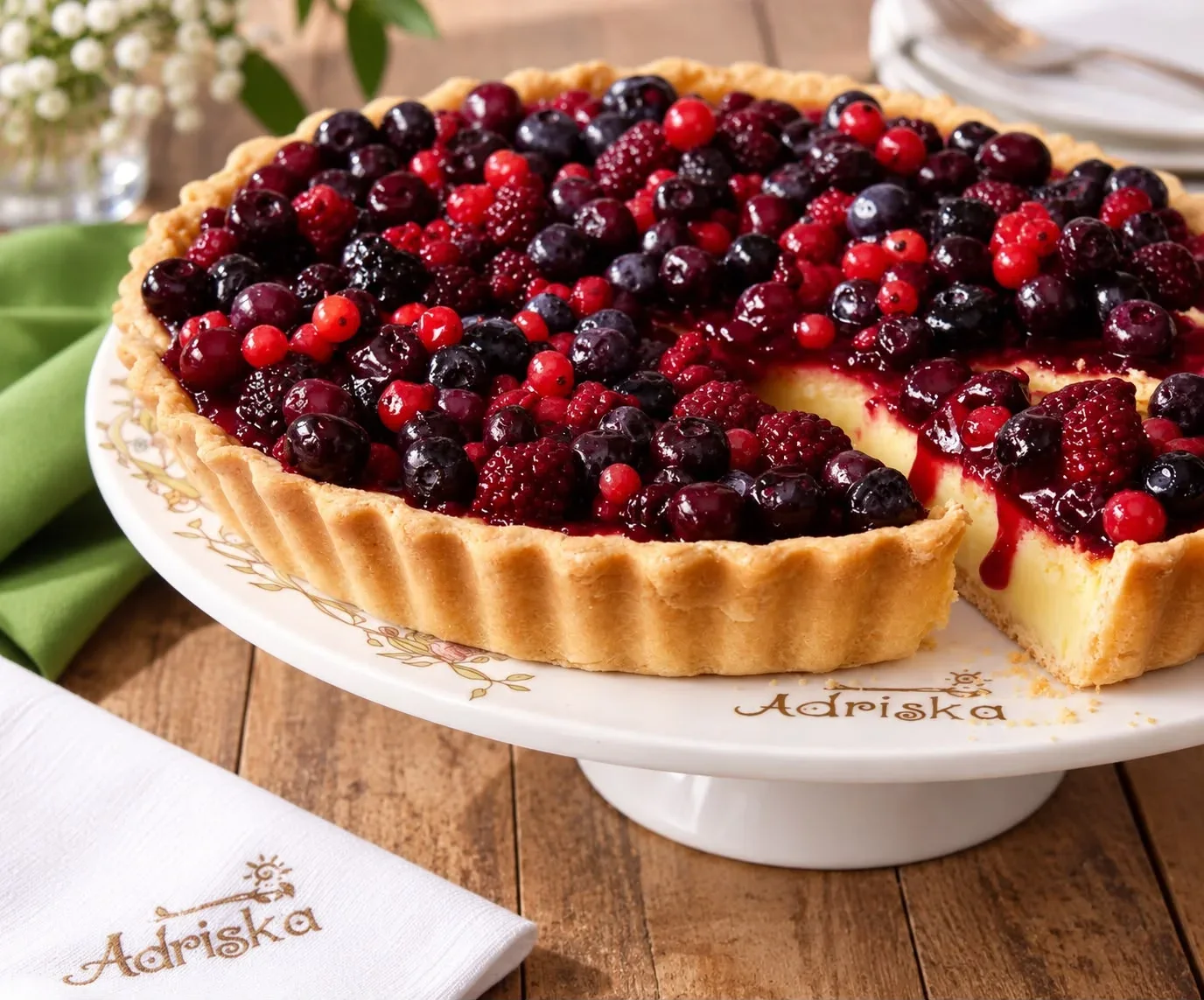 Sueño de chocolate blanco y frutos rojos 12 porc